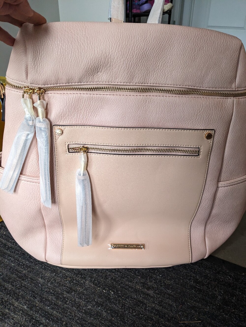 Poppy & Peonies Commuter Backpack Blush